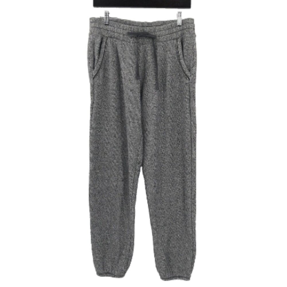 AERIE Sweatpants Grey Metallic Gray Tie Waist Lounge Sleep M Knit Jogger Pants